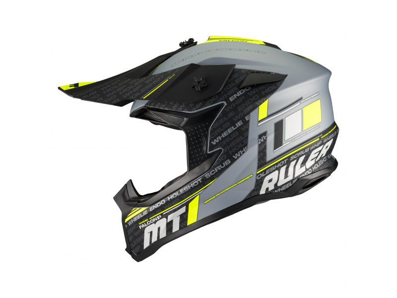 Casca enduro/offroad MT model Falcon S Ruler C2 gri mat