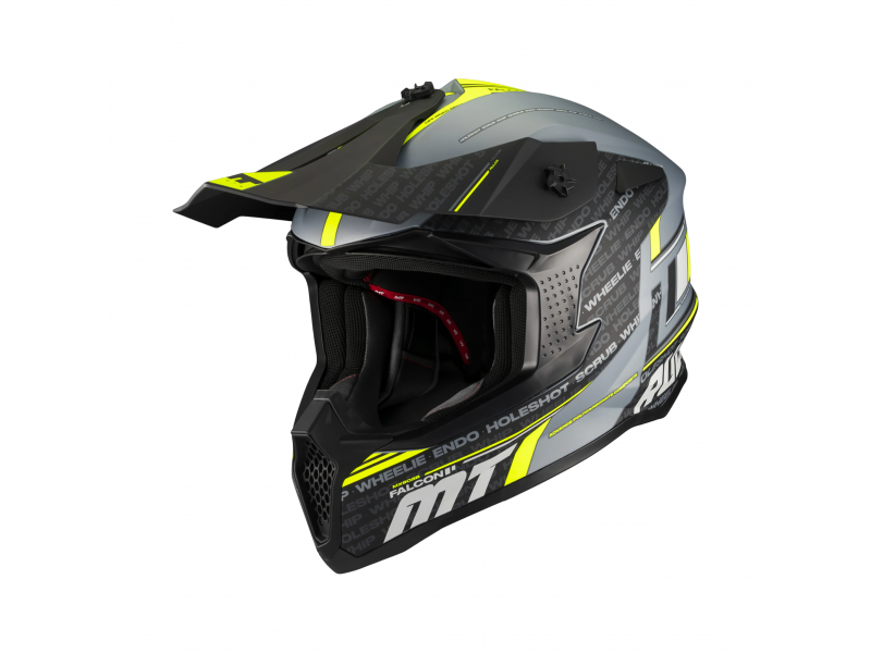 Casca enduro/offroad MT model Falcon S Ruler C2 gri mat
