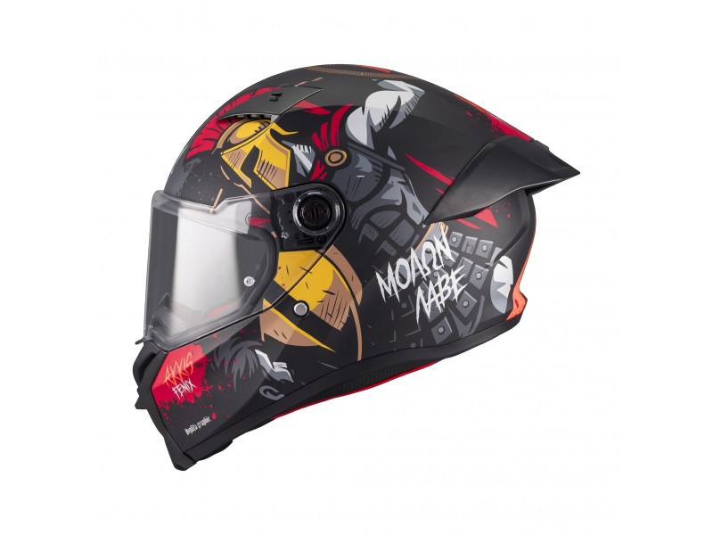 Casca integrala Axxis Fenix Hoplita B5 rosu lucios - tip viziera: MT-V-31B