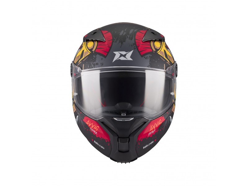Casca integrala Axxis Fenix Hoplita B5 rosu lucios - tip viziera: MT-V-31B