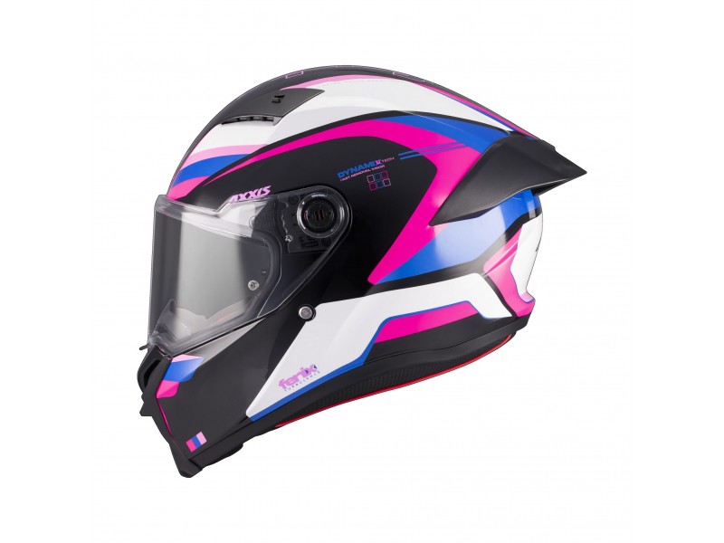 Casca integrala Axxis Fenix Turbulence B8 roz lucios - tip viziera: MT-V-31B
