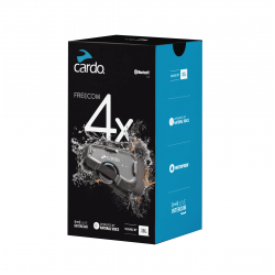 Sistem comunicatie moto complet Cardo model Freecom 4X single - kit 1 bucata (pentru 1 utilizator)