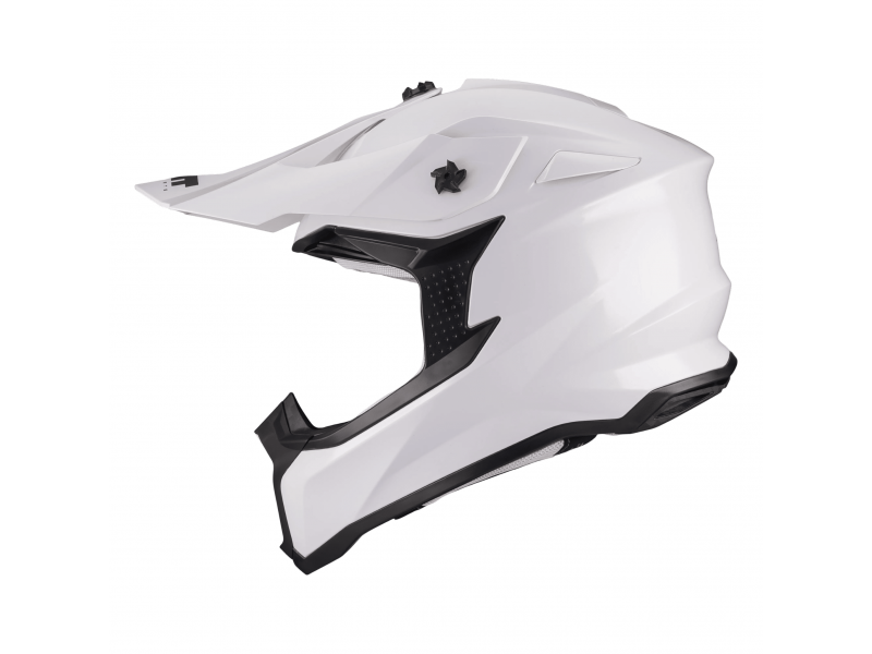 Casca enduro/offroad MT model Falcon S Pure A0 alb lucios