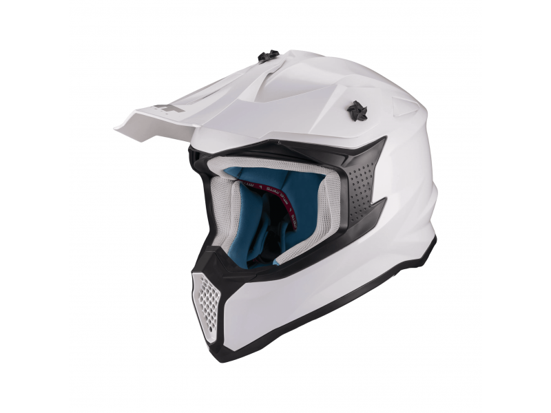 Casca enduro/offroad MT model Falcon S Pure A0 alb lucios