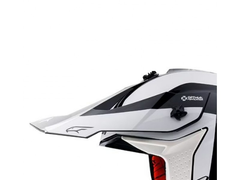 Cozoroc casca off road MT Falcon Warrior B0 alb lucios