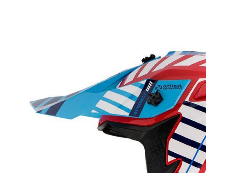Cozoroc casca off road MT Falcon Energy B5 rosu lucios