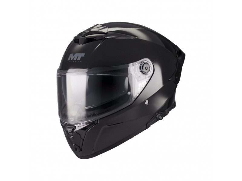 Casca integrala MT Thunder 4 R SV Pure A1 negru lucios (ochelari soare integrati) + lentila antiaburire Pinlock 70 cadou - tip viziera: MT-V-28C