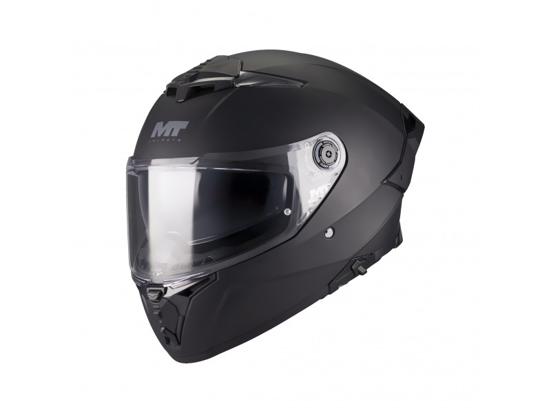 Casca integrala MT Thunder 4 R SV Pure A1 negru mat (ochelari soare integrati) + lentila antiaburire Pinlock 70 cadou - tip viziera: MT-V-28C