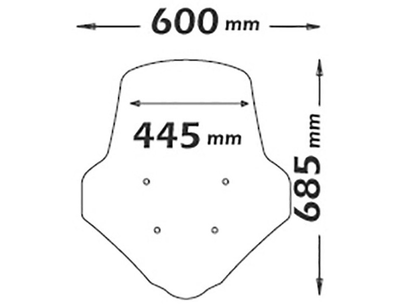 Parbriz mare (inalt) transparent Honda PCX 125 (18-20) 4T LC 125cc
