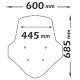 Parbriz mare (inalt) transparent Honda PCX 125 (18-20) 4T LC 125cc