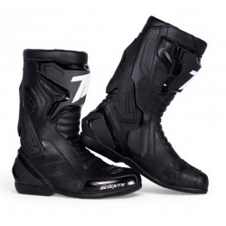 Ghete (cizme) moto Racing Unisex Seventy model SD-BR26 Alpha culoare: negru/alb