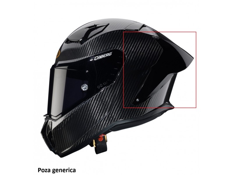 Spoiler casca integrala Caberg model GP01 Carbon - culoare: negru lucios (compatibil cu toate marimile castii GP01)