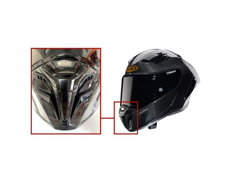 Protectie barbie Caberg model GP01 Carbon - culoare: negru lucios (compatibil cu toate marimile castii GP01)