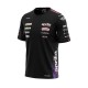 Tricou barbati Ixon model TS1 APRILIA 26 MS culoare: negru/mov/rosu neon (produs cu licenta Aprilia)