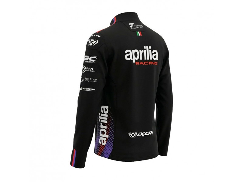 Hanorac barbati Ixon model SW1 APRILIA 26 MS culoare: negru/mov/rosu neon (produs cu licenta Aprilia)