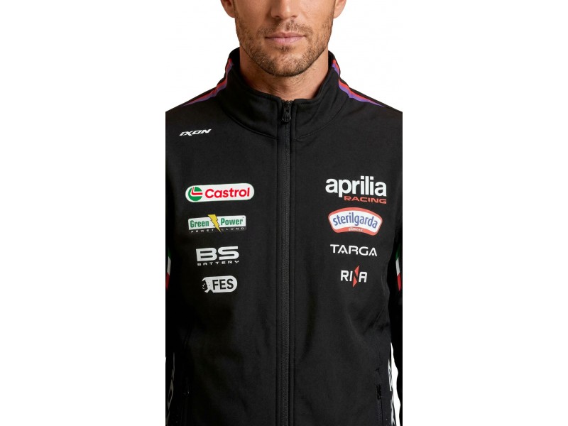 Hanorac barbati Ixon model SW1 APRILIA 26 MS culoare: negru/mov/rosu neon (produs cu licenta Aprilia)