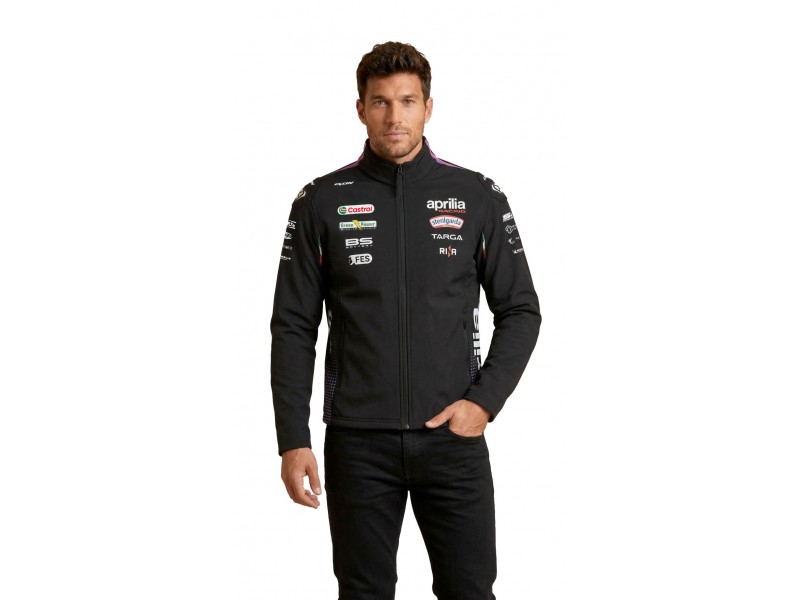 Hanorac barbati Ixon model SW1 APRILIA 26 MS culoare: negru/mov/rosu neon (produs cu licenta Aprilia)