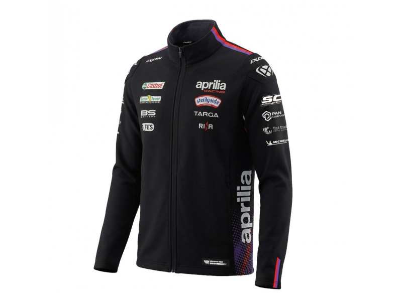 Hanorac barbati Ixon model SW1 APRILIA 26 MS culoare: negru/mov/rosu neon (produs cu licenta Aprilia)
