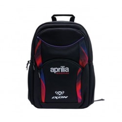 Rucsac (ghiozdan) moto Ixon model Aprilia 26 – culoare: negru/mov/rosu neon (produs cu licenta Aprilia)