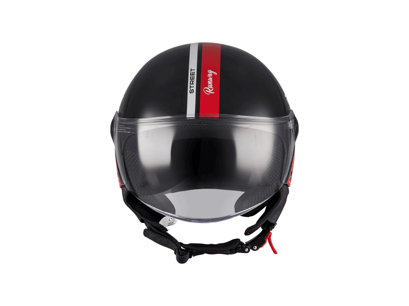 Casca open face motociclete MT Street S Runway B5 negru/rosu lucios - omologare noua ECE 22.06 Casca open face motociclete MT Street S Runway B5 negru/rosu lucios - omologare noua ECE 22.06