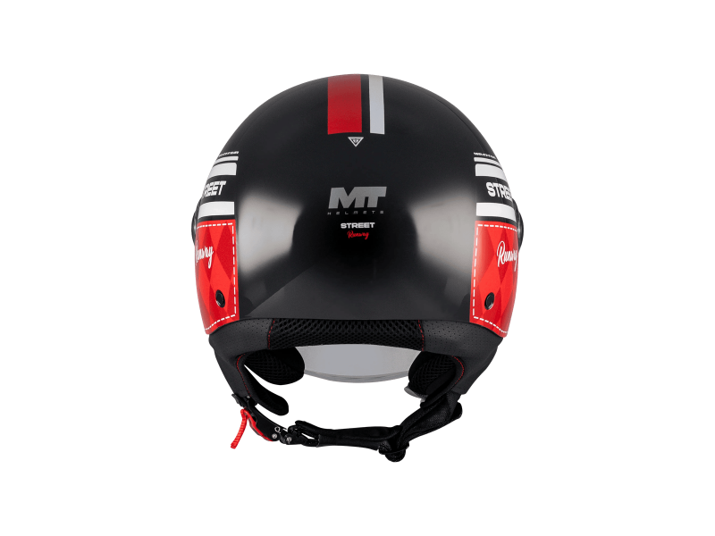 Casca open face motociclete MT Street S Runway B5 negru/rosu lucios - omologare noua ECE 22.06 Casca open face motociclete MT Street S Runway B5 negru/rosu lucios - omologare noua ECE 22.06
