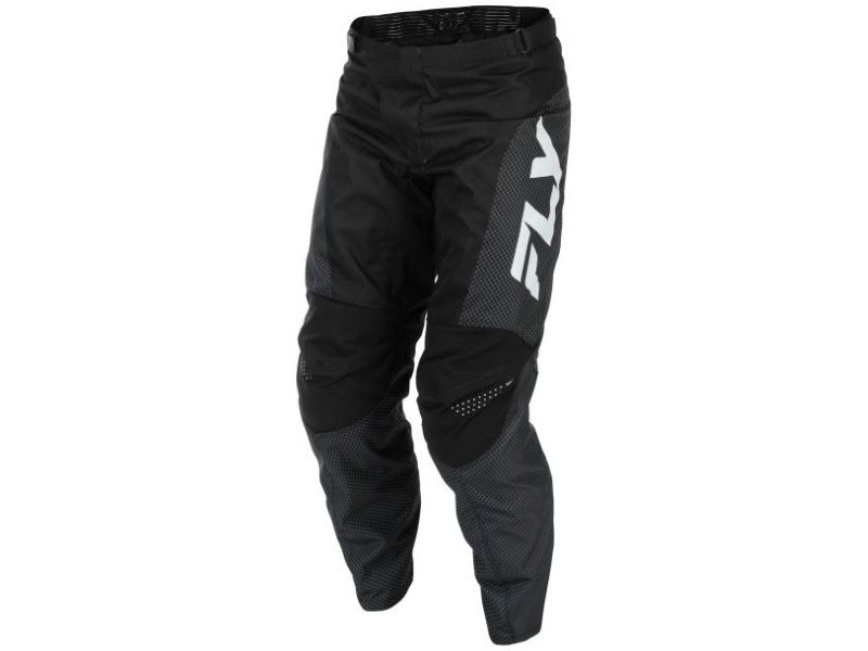 Pantaloni motociclete cross-enduro Fly Racing model F-16 culoare: negru/gri/alb Pantaloni motociclete cross-enduro Fly Racing model F-16 culoare: negru/gri/alb