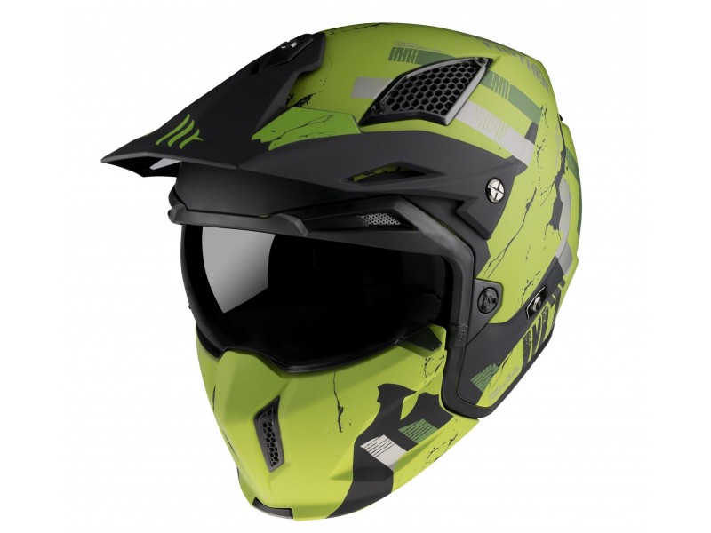 Casca MT Streetfighter SV Skull2020 A16 verde mat (ochelari soare integrati) - masca (protectie) barbie si cozoroc detasabile Casca MT Streetfighter SV Skull2020 A16 verde mat (ochelari soare integrati) - masca (protectie) barbie si cozoroc detasabile