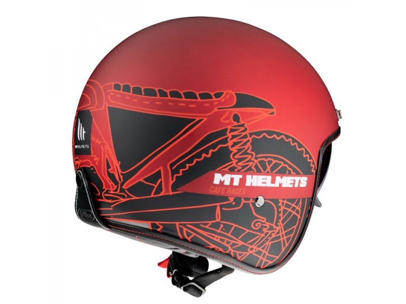 Casca open face MT Le Mans 2 SV Cafe Racer B5 rosu mat (ochelari soare integrati) Casca open face MT Le Mans 2 SV Cafe Racer B5 rosu mat (ochelari soare integrati)