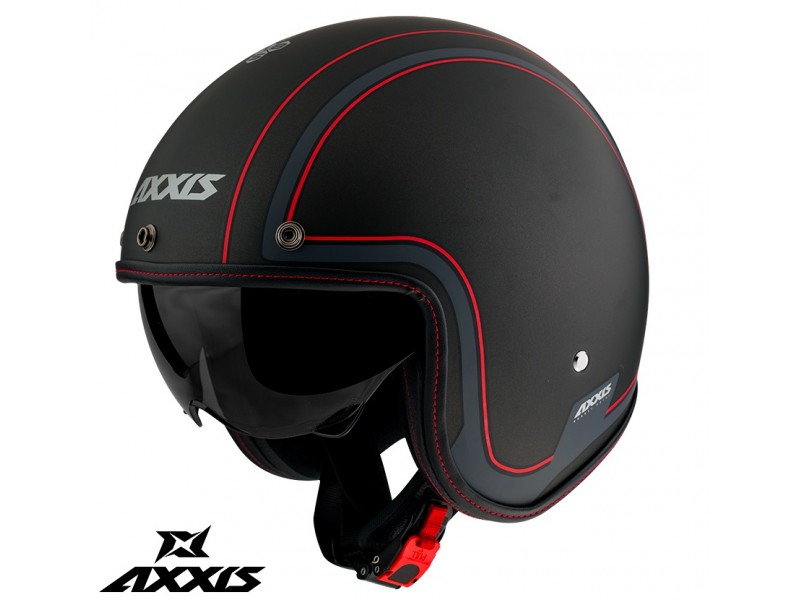 Casca Axxis model Hornet SV Royal B1 negru mat (ochelari soare integrati)
