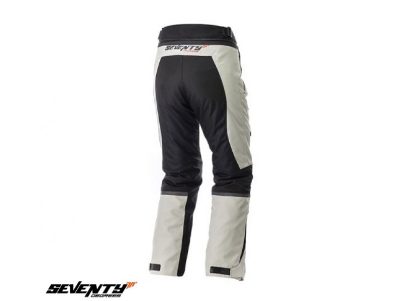 Pantaloni motociclete Touring unisex Seventy vara/iarna model SD-PT1S culoare: negru/gri (varianta SD-PT1 scurta)