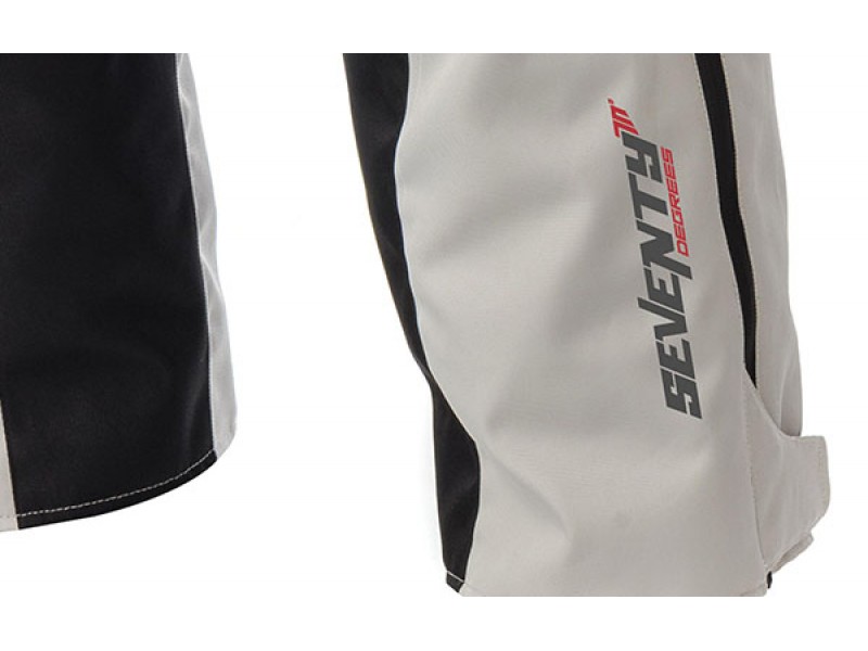 Pantaloni motociclete Touring unisex Seventy vara/iarna model SD-PT1S culoare: negru/gri (varianta SD-PT1 scurta)