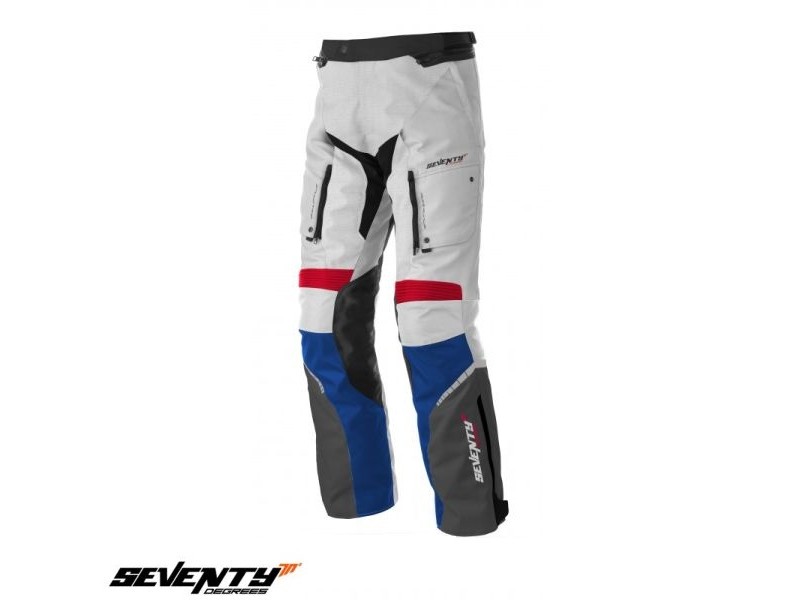 Pantaloni motociclete Touring unisex Seventy vara/iarna model SD-PT3 culoare: alb/rosu/albastru Pantaloni motociclete Touring unisex Seventy vara/iarna model SD-PT3 culoare: alb/rosu/albastru