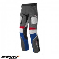 Pantaloni motociclete Touring unisex Seventy vara/iarna model SD-PT3 culoare: gri/rosu/albastru Pantaloni motociclete Touring unisex Seventy vara/iarna model SD-PT3 culoare: gri/rosu/albastru