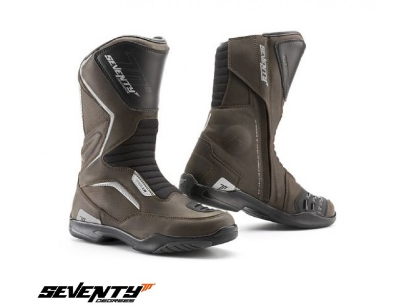 Ghete (cizme) moto Touring Unisex Seventy model SD-BT2 culoare: maro
