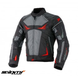 Geaca (jacheta) motociclete barbati Racing Seventy vara/iarna model SD-JR55 culoare: negru/rosu
