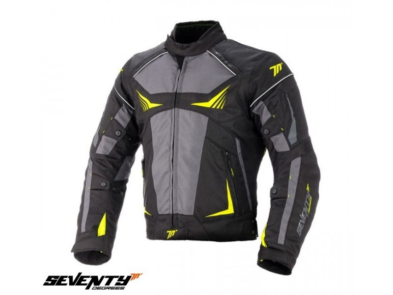 Geaca (jacheta) motociclete barbati Racing Seventy vara/iarna model SD-JR55 culoare: negru/galben fluor Geaca (jacheta) motociclete barbati Racing Seventy vara/iarna model SD-JR55 culoare: negru/galben fluor