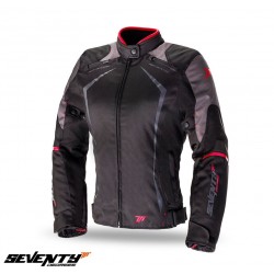 Geaca (jacheta) motociclete femei Racing Seventy vara/iarna model SD-JR49 culoare: negru/rosu Geaca (jacheta) motociclete femei Racing Seventy vara/iarna model SD-JR49 culoare: negru/rosu