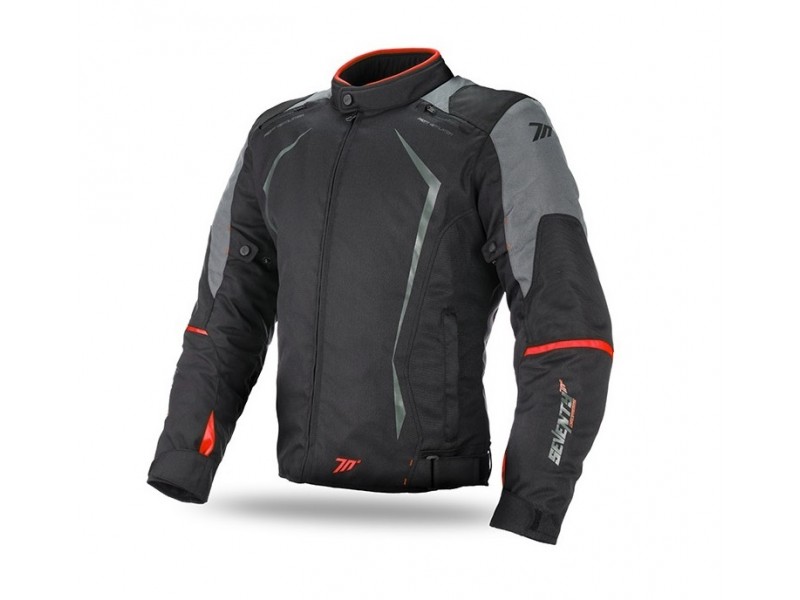 Geaca (jacheta) motociclete barbati Racing Seventy vara/iarna model SD-JR47 culoare: negru/rosu