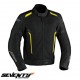 Geaca (jacheta) motociclete barbati Touring vara Seventy model SD-JT32 culoare: negru/galben fluor