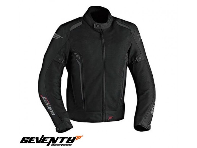 Geaca (jacheta) motociclete barbati Touring vara Seventy model SD-JT32 culoare: negru/gri