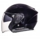 Casca open face motociclete MT Avenue SV negru lucios (ochelari soare integrati)