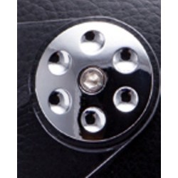 Kit ornamente cromate laterale fixare viziera casca MT Retro Leather (colectia noua) Kit ornamente cromate laterale fixare viziera casca MT Retro Leather (colectia noua)