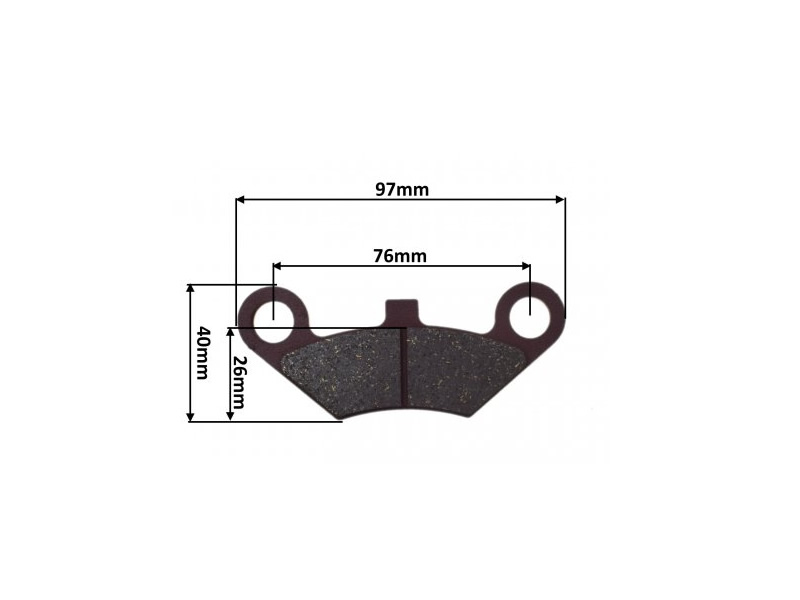 Set placute frana fata CF Moto CForce 400/450/500/520/550/625/800 9010-080810 organice (aftermarket) 