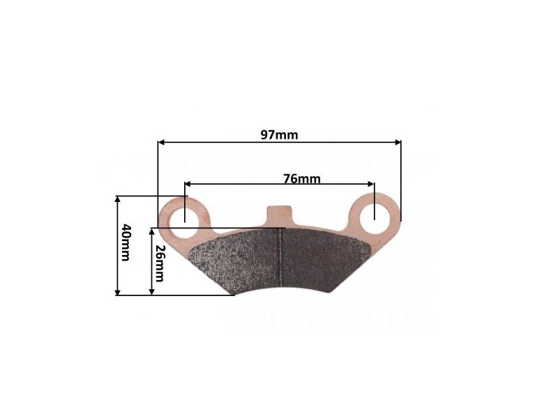 Set placute frana fata CF Moto CForce 400/450/500/520/550/625/800 9010-080810 sinterizate (aftermarket) 