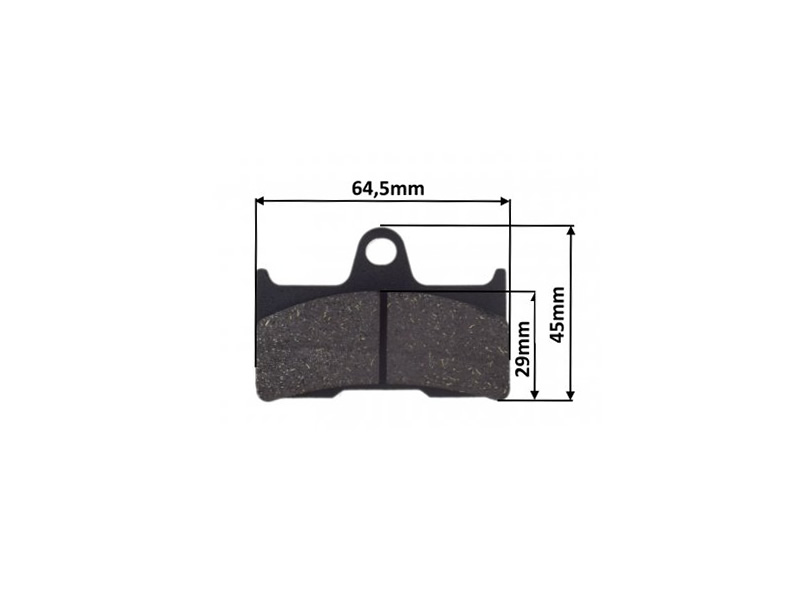 Set placute frana spate (cardan) CF Moto (R/B 9010-0805A0) - 9010-080510 (aftermarket)