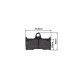 Set placute frana spate (cardan) CF Moto (R/B 9010-0805A0) - 9010-080510 (aftermarket)