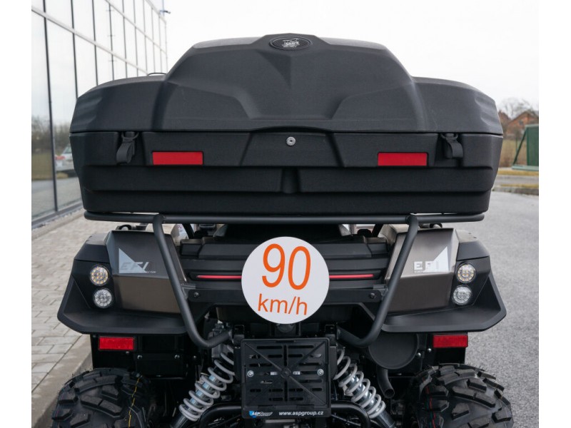 Cutie ATV spate, cu spatar si manere pasager, Shark L7500 75 litri 106x61x43 cm Cutie ATV spate, cu spatar si manere pasager, Shark L7500 75 litri 106x61x43 cm