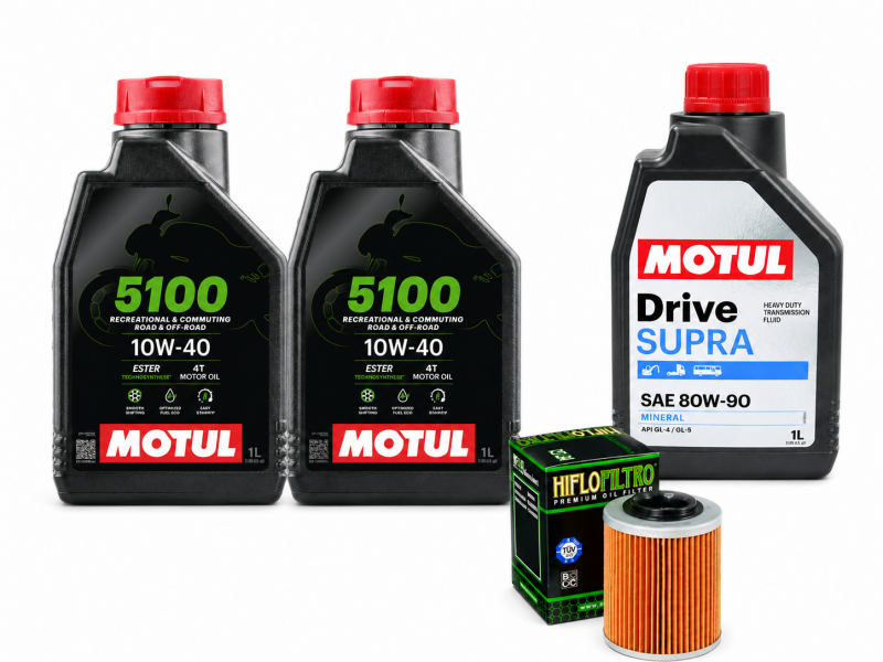 Pachet revizie ATV Aodes 650/850/1000 (ulei Motul 5100 motor + grupuri)
