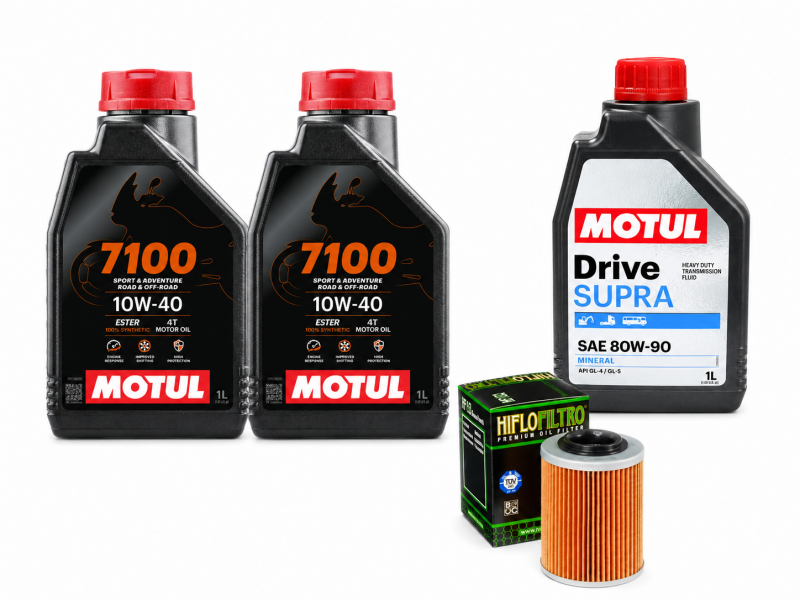 Pachet revizie ATV Aodes 650/850/1000 (ulei Motul 7100 motor + grupuri)