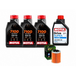 Pachet revizie ATV CFMOTO 450/520/550/600/800 (ulei Motul 7100 motor + grupuri)